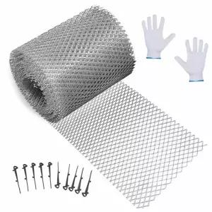 낙엽방지망 덮개 나뭇잎 지붕 배수관 스텐철망 블랙 곡선 세트