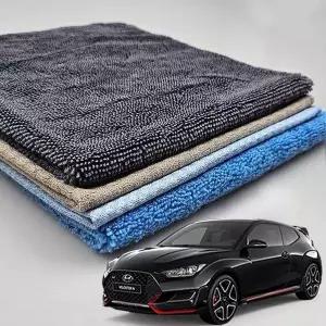 [오너클랜]ToB 벨로스터N라인 자동차세차타월 세트 유리 광택 세차용품세트