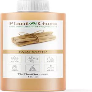 팔로 산토 향수 오일 4 fl. oz. DIY 비누 만들기용 향료 양초 목욕 바디 버터. 테라피 버너 및 워머에