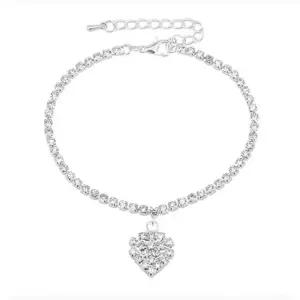 패션발찌레트로 커플발찌 다이아하트 aor2+7osW