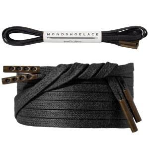 [미국배송] 몬드슈엘레이스 얇은 스테이타이 왁스 코팅 면 플랫 신발끈 7/50(3.5MM) 금속 팁 U2013 옥스포드 & 더비 드레스 포함
