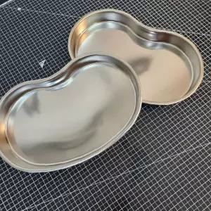 두피 문신 시술용 스테인리스 반달 접시 위생 용품 타투 잉크 담는 그릇 반영구