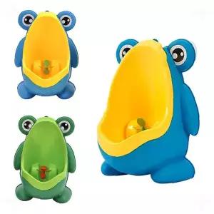 개구리 디자인 유아 배변 훈련 소변기 벽걸이 아동 화장실 연습 도구 남아용