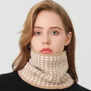 체크무늬 플리스 넥워머 남녀공용 가을겨울 방한 목폴라 머플러 긴목도리 보온용