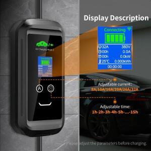 굿셀 앱 타입2 전기차 충전기 WIFI 블루투스 지원 32A 3P 22KW EU 플러그 가정용 충전 지연 제어 (휴대폰 I