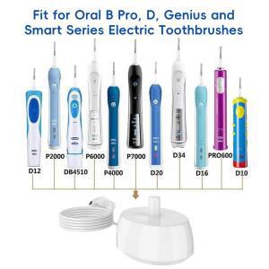 오랄비 전동 칫솔 교체용 USB 충전기 베이스와 호환 가능, 1000 1500용 휴대용 여행용 유도 충전 스탠드