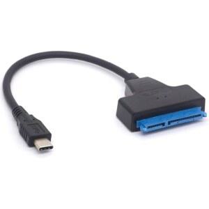 [미국배송] PIIHUSW USB C TO SATA 어댑터 - 2.5인치 HDD SSD 7+15 핀 썬더볼트 3 컨버터용 타입 III 하드 드라이브 케이블