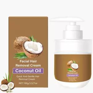 민감한 피부 순하고 자극적이지 않은 위한 여성용 페이셜 제모 크림 코코넛 어퍼 립과 턱을 3.52 FL.OZ