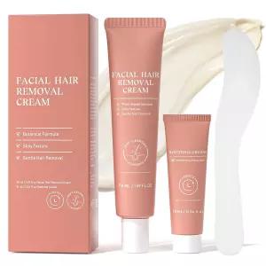 얼굴 민감성 피부를 위한 여성용 안면 제모 크림 무통 완벽한 원치 않는 턱 윗입술 제모제 가정용 치골
