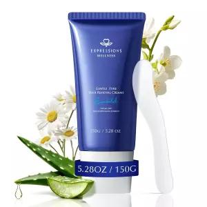 여성과 남성을 위한 웰니스 제모 크림 비키니 라인 스크레이퍼가 있는 겨드랑이 및 다리용 민감성 바디 -