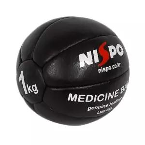 니스포 내구성 뛰어난 가죽 메디신볼 1KG 홈트공 복근운동 재활메디슨볼 피니트스볼 헬스운동용품 헬스