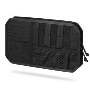 PETAC GIER 자동차 선바이저 정리함, 표면 안경 노트 카드 홀더 보관 가방, 스크래치 방지 방수 오토 선쉐이드 액세서리(BK)