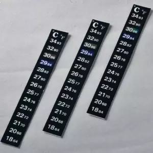 수족관 스티커 온도계 물고기 어항 부착형 스트립 수온 측정 표시 간편 확인용 소품