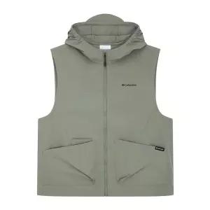 코스트코 컬럼비아 여성 후드 베스트 - 캠핑 여행 선물 라이트 카키 1개