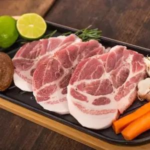 [작심밀도]제주직송 흑돼지 목살 1kg / 두께 1cm 내외