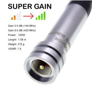 다이아몬드 VHF Uhf 듀얼 밴드 안테나 SG7500 자동차 모바일 144/430Mhz SG-7500 KT-8900D KT-8900 BJ-318 용 높은 DBi 이득