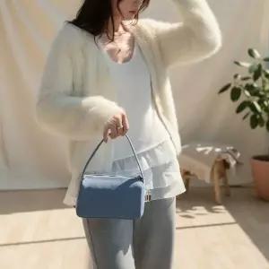 여성 겨울용 앙고라 FW 조끼 스웨터 레이어드