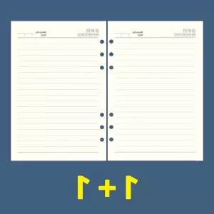 2P 리필 다이어리 바인더 A5 100P 내지 6공 시스템다이어리속지