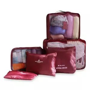 파우치 여행용 네이비 소품케이스 6P치 화장품치 미니치 판촉용품 가방 잡화 치세트 용치 캐리어정리