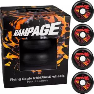 스케이트용 플라잉 이글 램페이지 휠 - 어반 프리스케이팅용 인라인 남녀 야외 교체 88A 경도 4 블랙 80MM