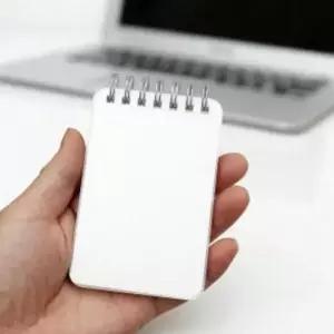 [문구/오피스] 스프링 80매 무지커버 수첩 투명 노트 소형