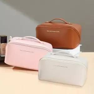 여행용 파우치 화장품 메이크업 미용 박스 수납 백 가방 대용량 손잡이 립스틱소품 화장품백 파우 프로페셔