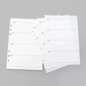 [문구/오피스] 리필 A5 다이어리 주간 속지 6공