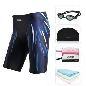 [아웃도어스/어라이즈](ASIM442GCBT) 남성5부수영복+수경+수모+가방+타월 5종세트