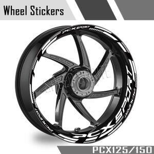 반사 오토바이 액세서리 휠 스티커 허브 데칼 림 스트라이프 테이프 혼다 PCX125 pcx