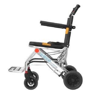 초경량휠체어 가벼운 알루미늄 이동수단 접이식 8인치솔리드타이어더블쿠션