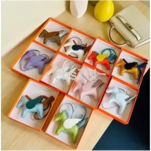  양가죽 말 태슬 키링 27컬러 키홀더 자동차 페가수스 로데오 가방 백참 