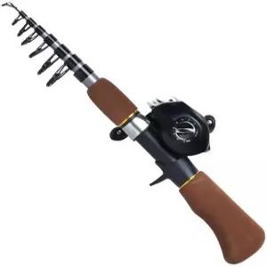 MVNOIR 짧은 망원 낚싯대 세트 휴대용