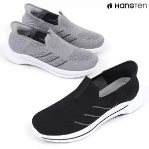 행텐 HT-5604 남성용 가벼운 경량 니트 슬립온 끈없는 메쉬 운동화 워킹화