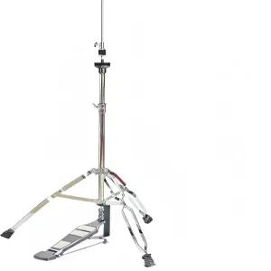 HOEIA 하이햇 스탠드 더블 브레이스 삼각대 조절 가능 지퍼 스타일의 부드러운 페달 드럼 키트 하드웨어