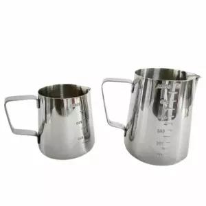 스팀 피쳐 밀크 저그 600ml 카페물품 커피용품라떼 아트 라떼컵 벨크리머 우유 피처 바리스타 라떼