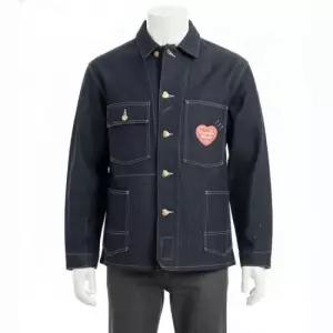 MUST IT_휴먼메이드 HUMAN MADE 리지드 데님 커버올 자켓 HM28JK001 IN