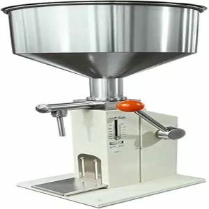 핫타페푸 수동 액체 충전기 스테인리스 스틸 병 조절 가능한 지지 플랫폼이 있는 페이스트 및 물 화장품용