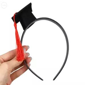 SLOWNEED 졸업 학사모 머리띠 유치원학사모