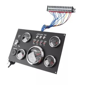 5in1 대시보드 게이지 세트 IP67 디지털 클러스터 엔진 RPM 연료 레벨 유압 수압 전압계 교체 RV 보트