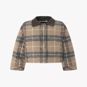 [AK수원점]  헤어리 알파카 체크 코트 (EMPBWPD080)