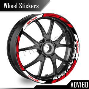 휠스티커 허브 데칼 림 스트라이프 테이프 혼다 ADV160 adv 반사 오토바이 액세서리