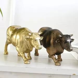 [셀러에이드]황소 선물 동물 장식품 브론즈 인형 오브제 인테리어 장식