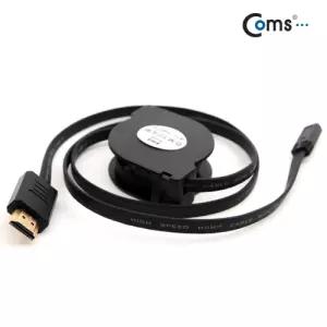 Coms HDMI HDMI(Micro) 케이블(자동감김) 1.3M전기 액세서리 세사리 엑세 스테레오 기타 안테나연장 안테나