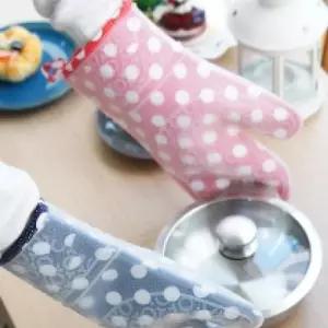 (블랙 품절) 도트 실리콘 오븐장갑트레이 피자 씽크대하부장 전자레인지 빨간 다용도 검정 앞치마 키친크로