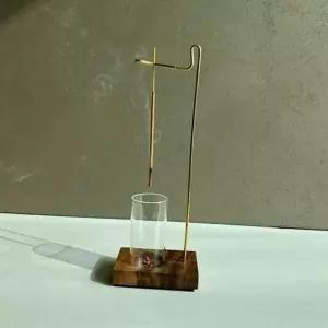 [골드스마일]스틱 향로 인센스 유리 홀더 인테리어 우드 나무 실내인센스홀더