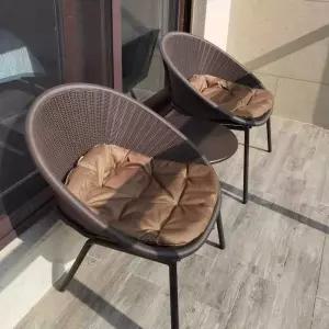 2인 베란다 원형테이블 티 부부식탁 티테이블 세트