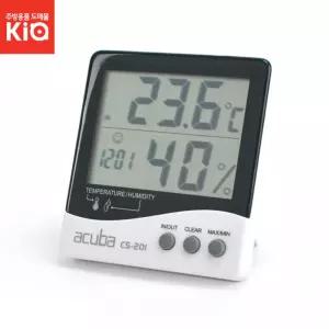 아쿠바 디지털 온습도계 CS-201 온도계 습도계 탁상용 스탠드
