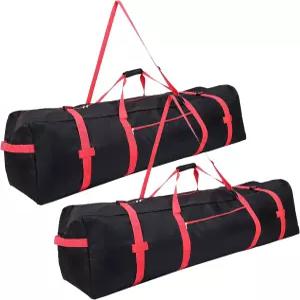 해변 우산 가방 2팩 600D 옥스포드 파티오 보관 야외 보호대 패딩 캐리어 스트랩 풀 더블 메탈 오픈 지퍼