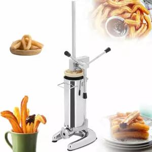 BTOIAYHF 상업용 매뉴얼 츄로 기계 스테인리스 스틸 도넛 크림 잼 채우기 디저트 가게 베이커리 2L/3L에