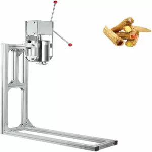 BTOIAYHF 상업용 스테인리스 스틸 츄로 기계 수직 수동 도넛 크림 충전기 잼 디저트 가게 베이커리